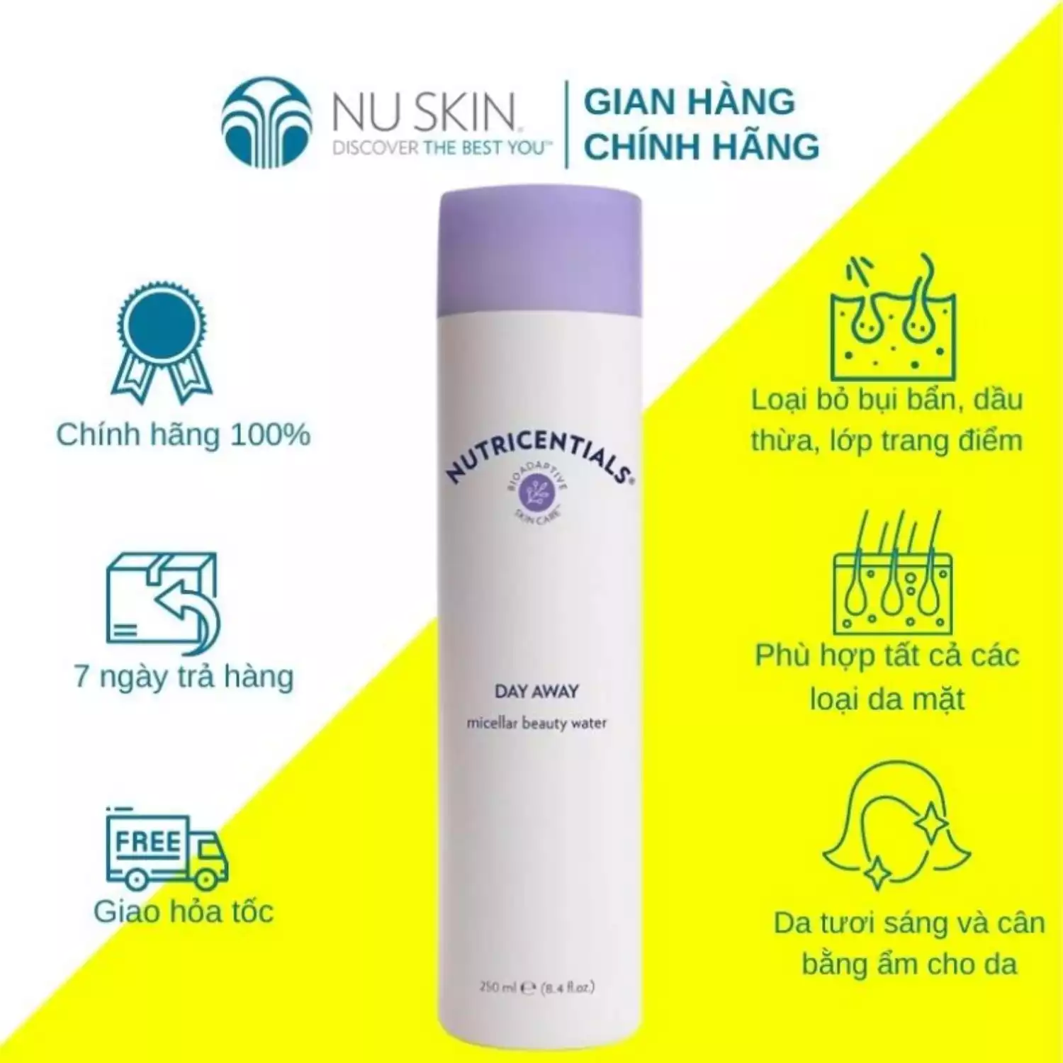 Nước tẩy trang Nutricentials Day Away Nuskin