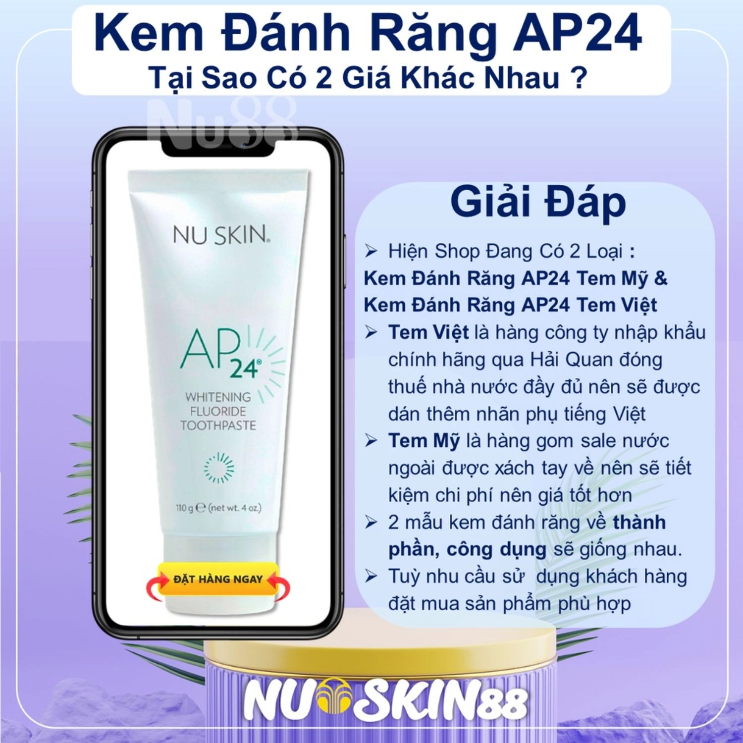 Hướng dẫn sử dụng kem đánh răng AP24 Whitening Fluoride Toothpaste