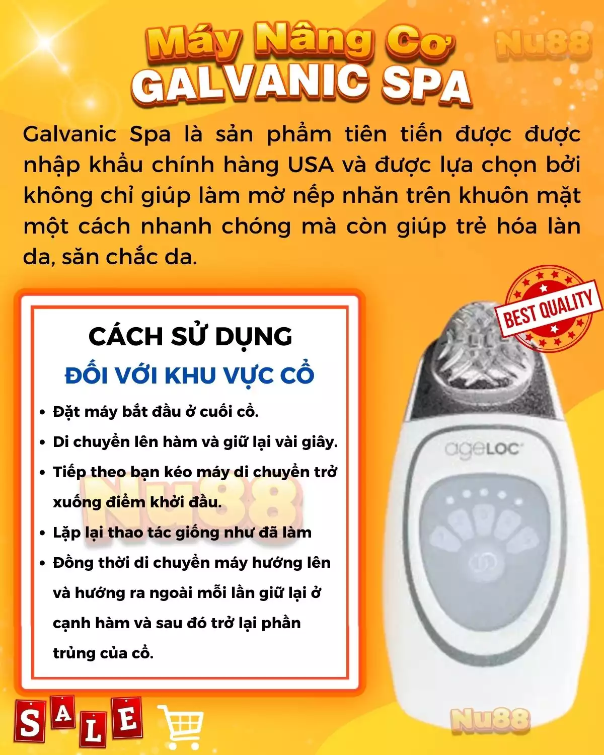 Bộ Máy Nâng Cơ Galvanic Spa