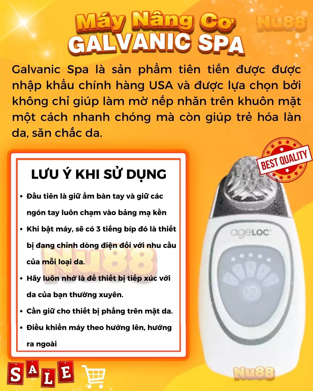 Bộ Máy Nâng Cơ Galvanic Spa