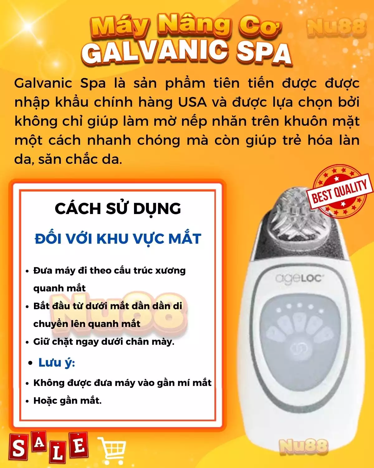 Bộ Máy Nâng Cơ Galvanic Spa