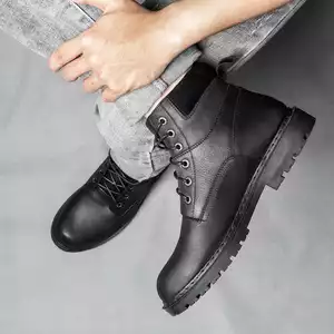Giày cao cổ da thật CS625