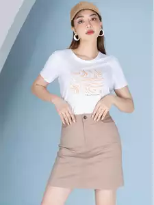 Áo phông nữ in hình sóng