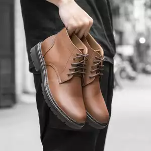 Giày cao cổ da bò CS626