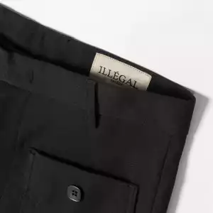 PATCH POCKET FLARED PANTS