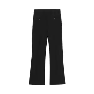 BASIC BLACK FLARED PANTS