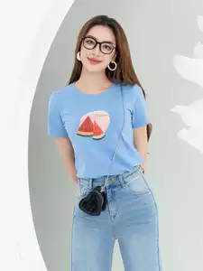 Áo phông nữ in hình dưa hấu
