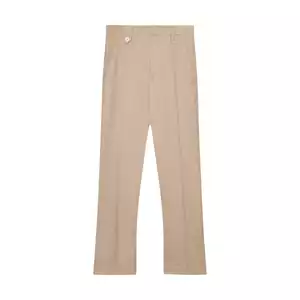 CUFF WIDE-LEG FLARED PANTS