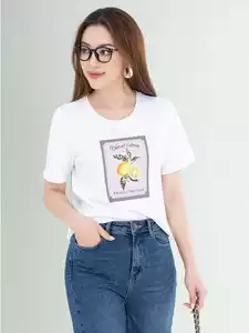 Áo phông nữ in hình quả chanh