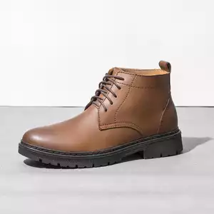 Giày cao cổ da bò CS626
