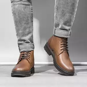 Giày cao cổ da bò CS626