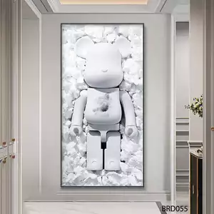 Bộ tranh tráng gương Bear brick 3