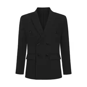 DOUBLE-BREASTED PINSTRIPE JACKET