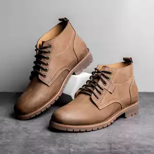 Giày cao cổ da thật CS627