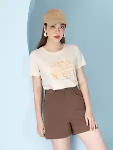 Áo phông nữ in hình sóng