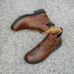 Boots cổ cao da thật CS624