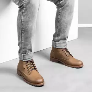 Giày cao cổ da thật CS627