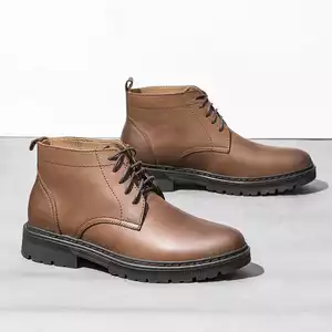 Giày cao cổ da bò CS626