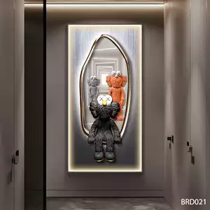 Bộ tranh tráng gương Bear brick 2