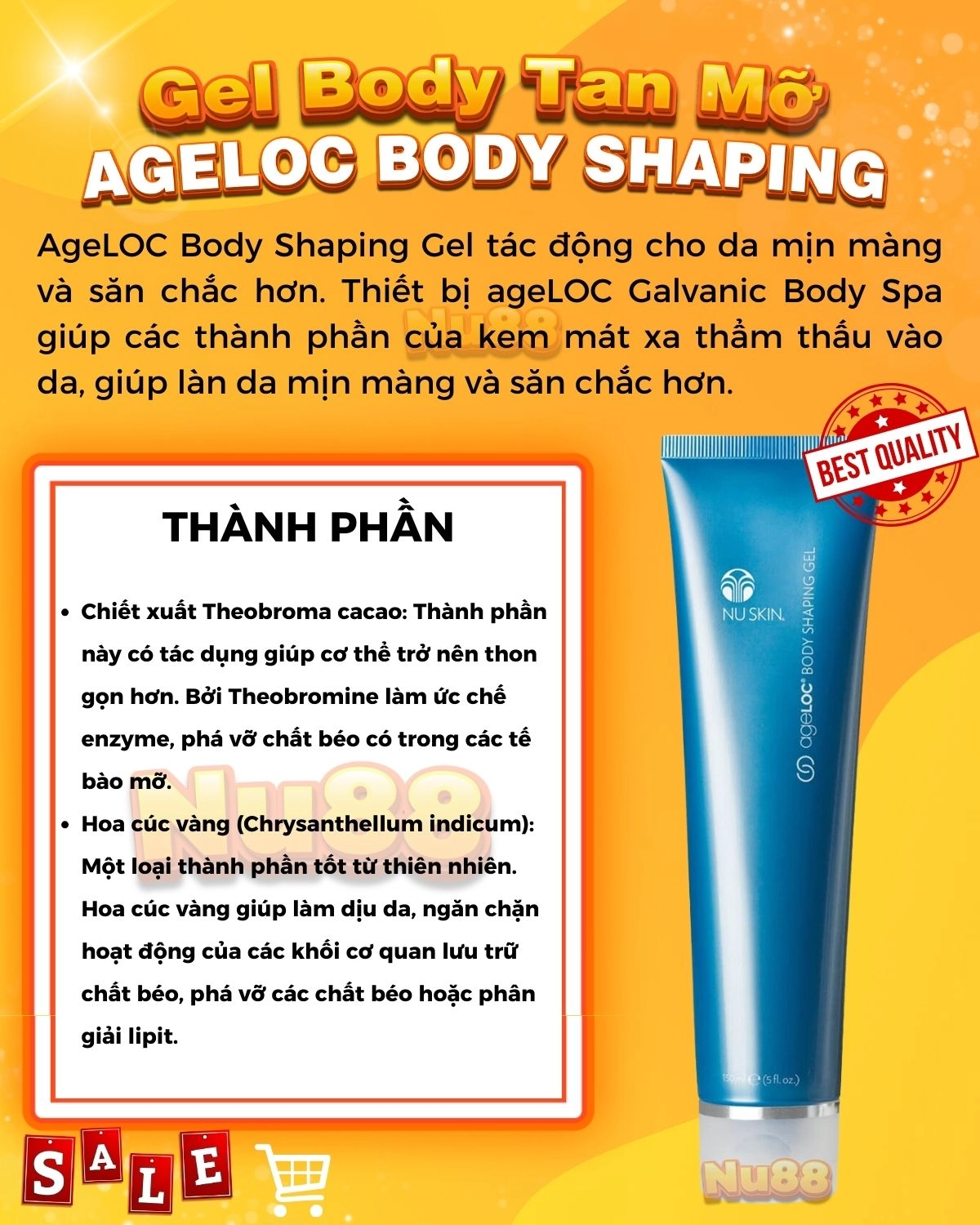  Gel Mát Xa Cơ Thể ageLOC Shaping Gel Nuskin 