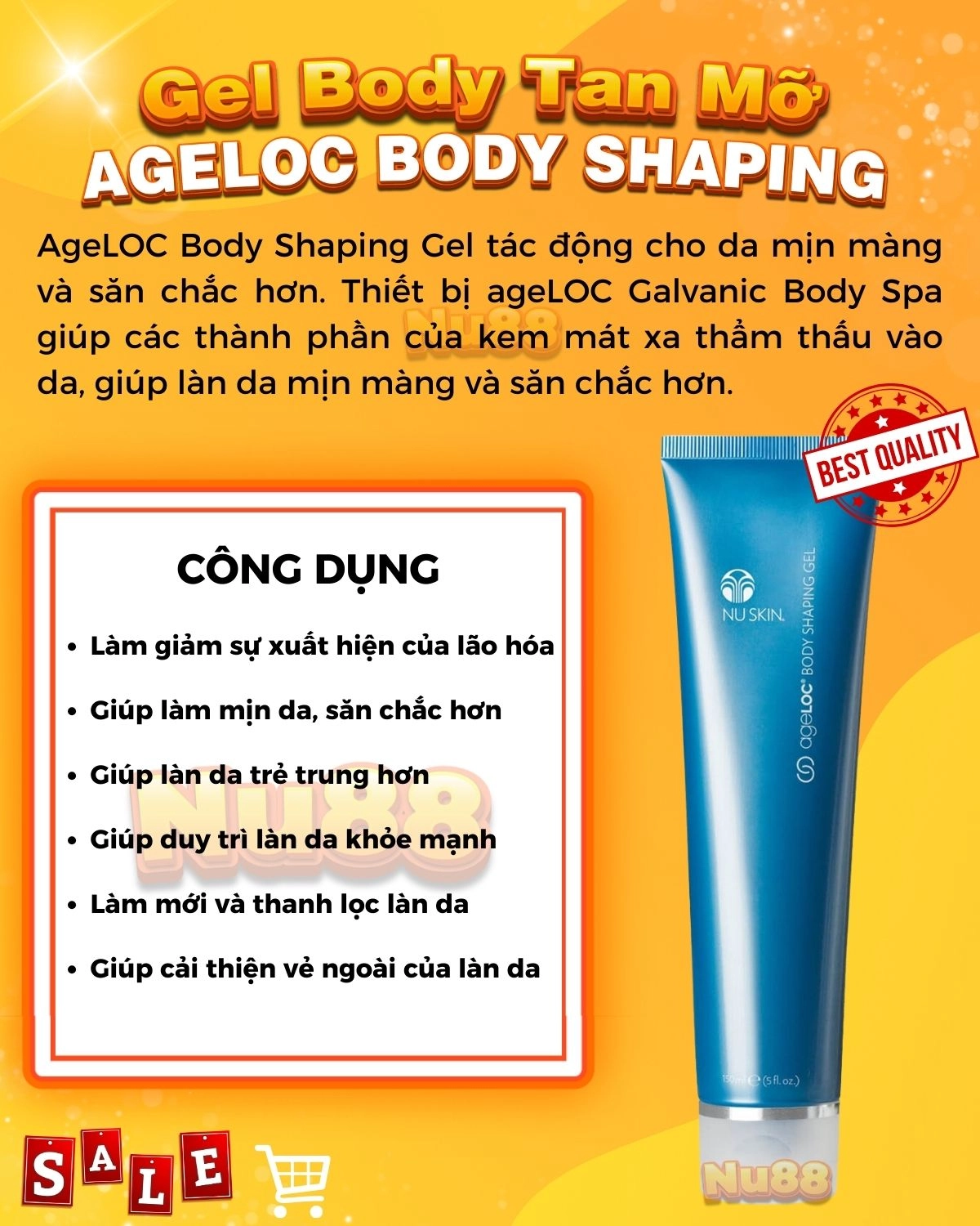  Gel Mát Xa Cơ Thể ageLOC Shaping Gel Nuskin 