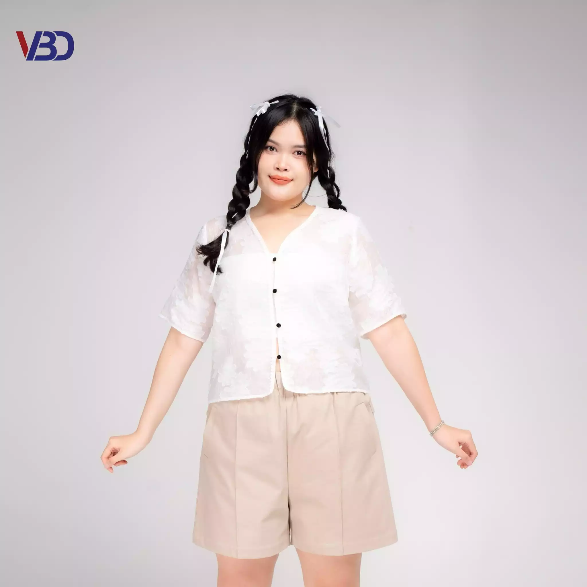 Sét áo voan hoa kèm áo ống bigsize SET040 dành cho nàng béo mập từ 55-85kg