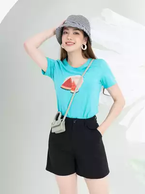 Áo phông nữ in hình dưa hấu