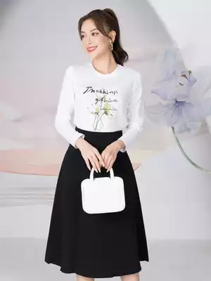 Áo thun nữ dài tay in hình hoa The things ...