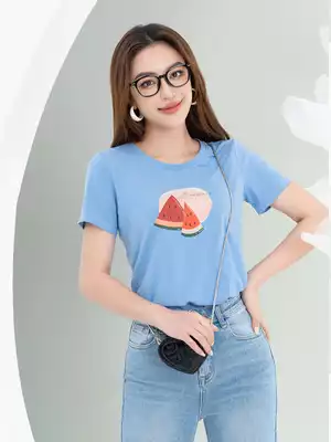 Áo phông nữ in hình dưa hấu