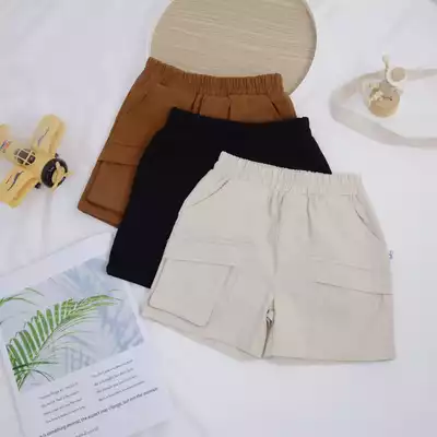 Quần short kaki phối túi hộp