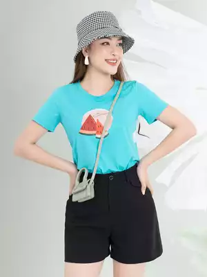 Áo phông nữ in hình dưa hấu