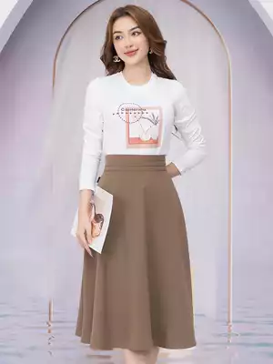 Áo phông nữ dài tay in hình hoa California