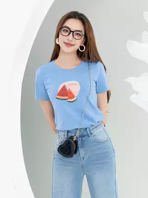 Áo phông nữ in hình dưa hấu