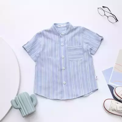 Sơ mi cổ tàu bé trai
