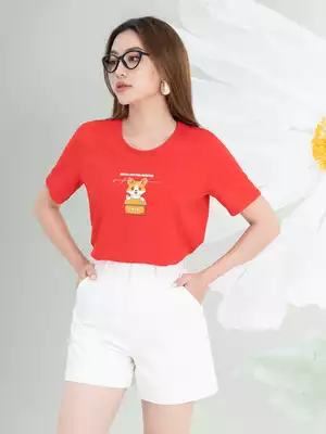 Áo phông nữ in hình cún con