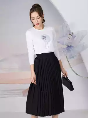 Áo thun dài tay in hình hoa xinh xắn