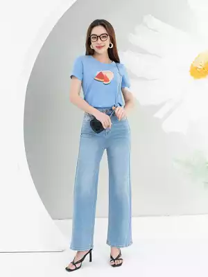 Áo phông nữ in hình dưa hấu
