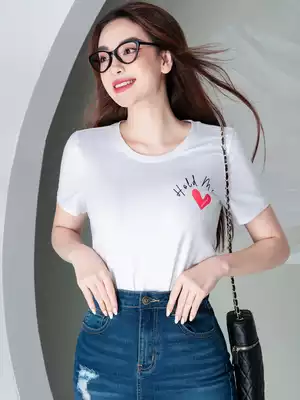 Áo phông nữ in hình tim Hold me