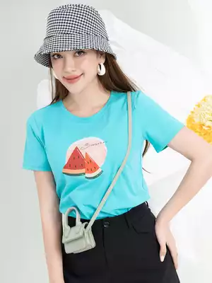 Áo phông nữ in hình dưa hấu