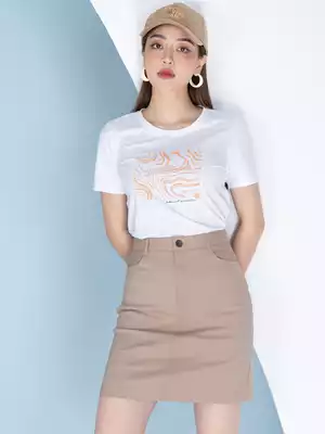 Áo phông nữ in hình sóng