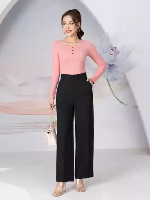 Quần âu nữ dáng suông thời trang