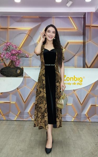 Đầm kim sa cao cấp dự tiệc