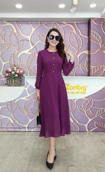 Váy chiffon tím nhẹ nhàng 