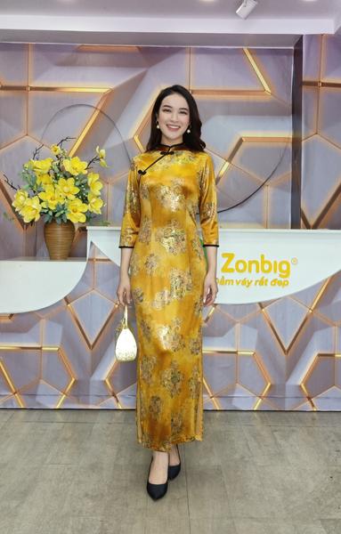 Sườn xám tay dài