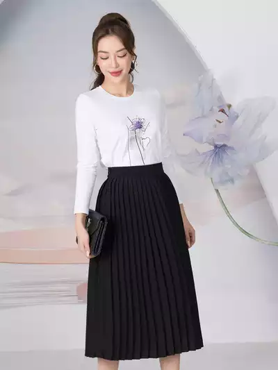  Áo thun nữ dài tay in hình hoa 