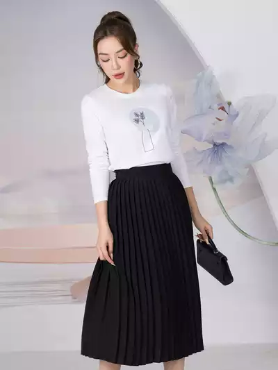  Áo thun dài tay in hình hoa xinh xắn 