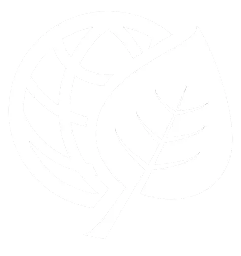 Premium Quality Icon – white leaf for high quality ingredients
