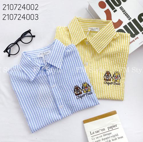 SƠ MI SỌC CỔ BẺ