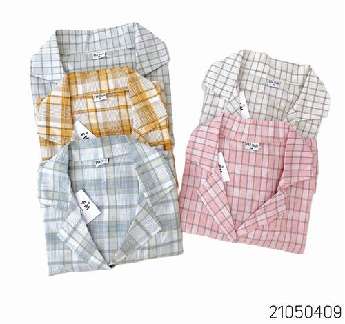 ÁO SƠ MI TAY NGẮN CỔ VEST 