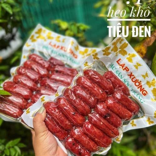 Lạp Xưởng Tươi Heo Khô Tiêu Đen